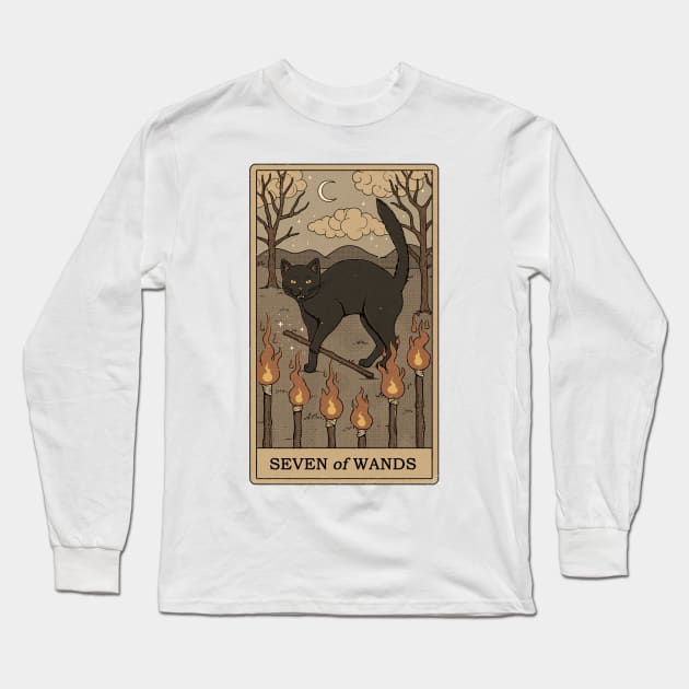 Seven of Wands Long Sleeve T-Shirt by thiagocorrea